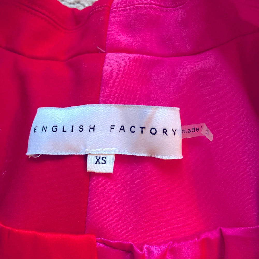 English Factory Hot Pink Single-Button Blazer - Picture 2 of 4